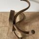 Natural wood coat and hat rack with 2 hooks