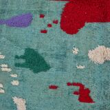 One Kind Unique Vintage Wool Carpet