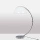 Elio Martinelli. Chrome metal floor lamp. 1970s.