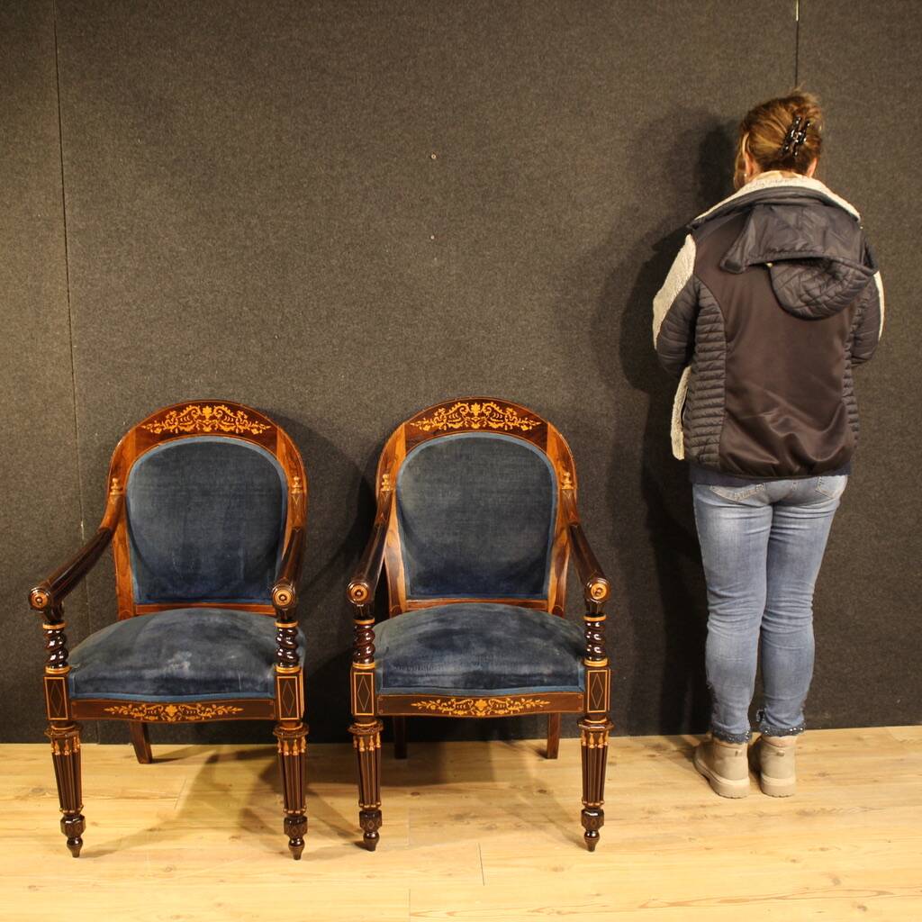 Pair of 19th century French armchairs