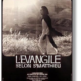 Affiche cinéma originale 1964.Evangile selon St Mathieu.60x80 cm.Pier Paolo Pasolini