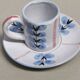 Vintage coffee service, ceramics signed Yvon Roy