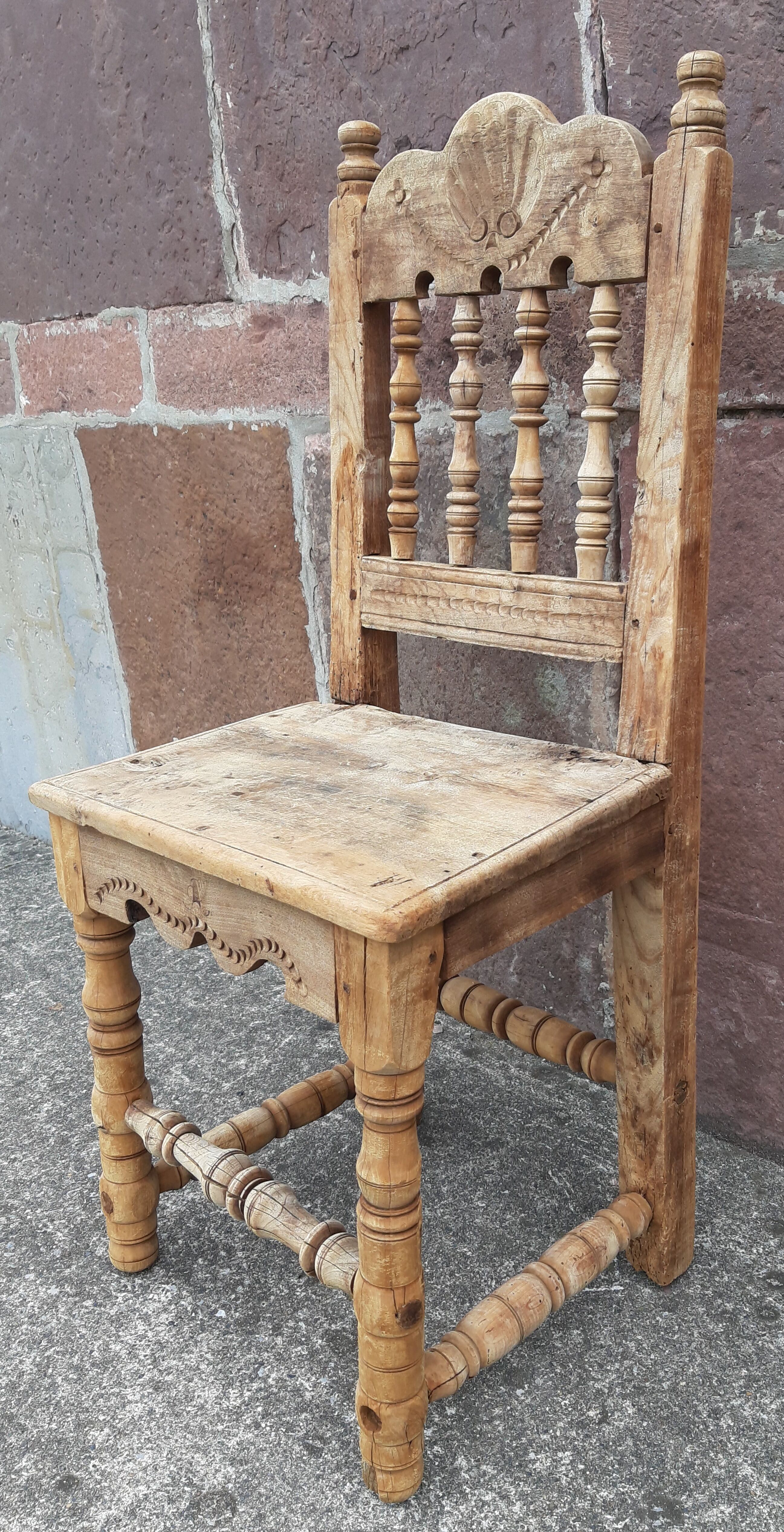 Antique wooden chair.