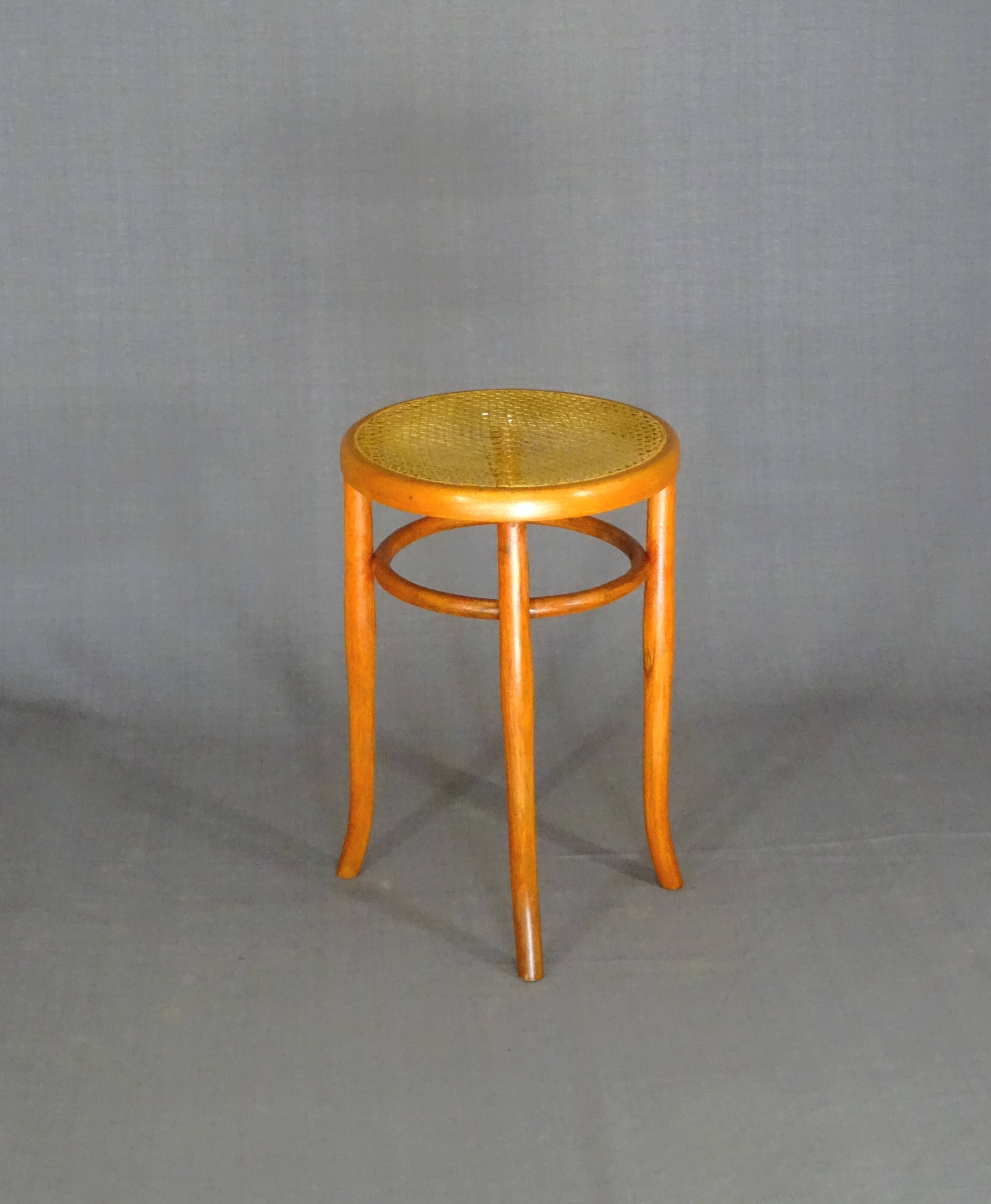 MUNDUS(thonet) piano stool circa 1910, caned