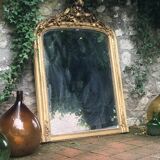 Large golden antique mirror  77x108cm