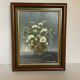 Tableau bouquet de fleurs huile sur toile