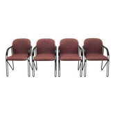Set of four chairs, Italian design, 1980s, production: Italy