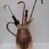 Umbrella holder, copper and brass broc
