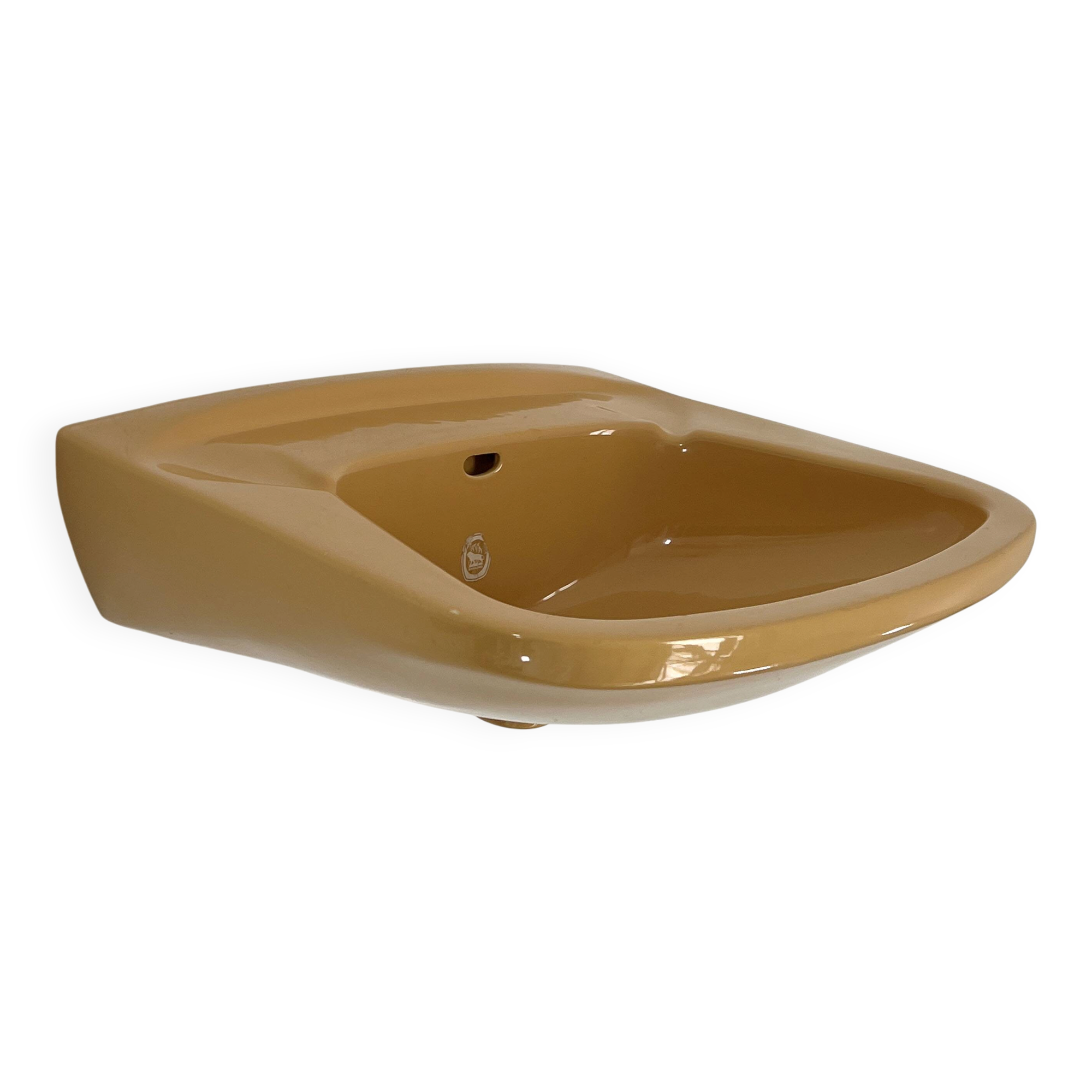 Mustard washbasin by Keramag Keravit, 1980