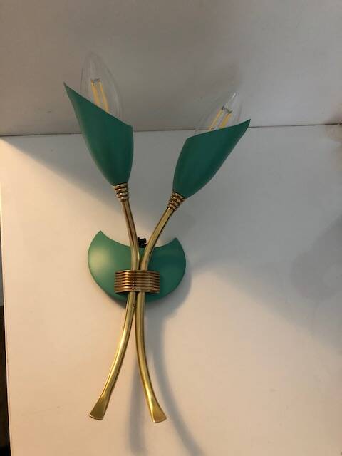 Double vintage Italian wall light 1950s