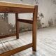 Set of 4 elm straw chairs from the 50s