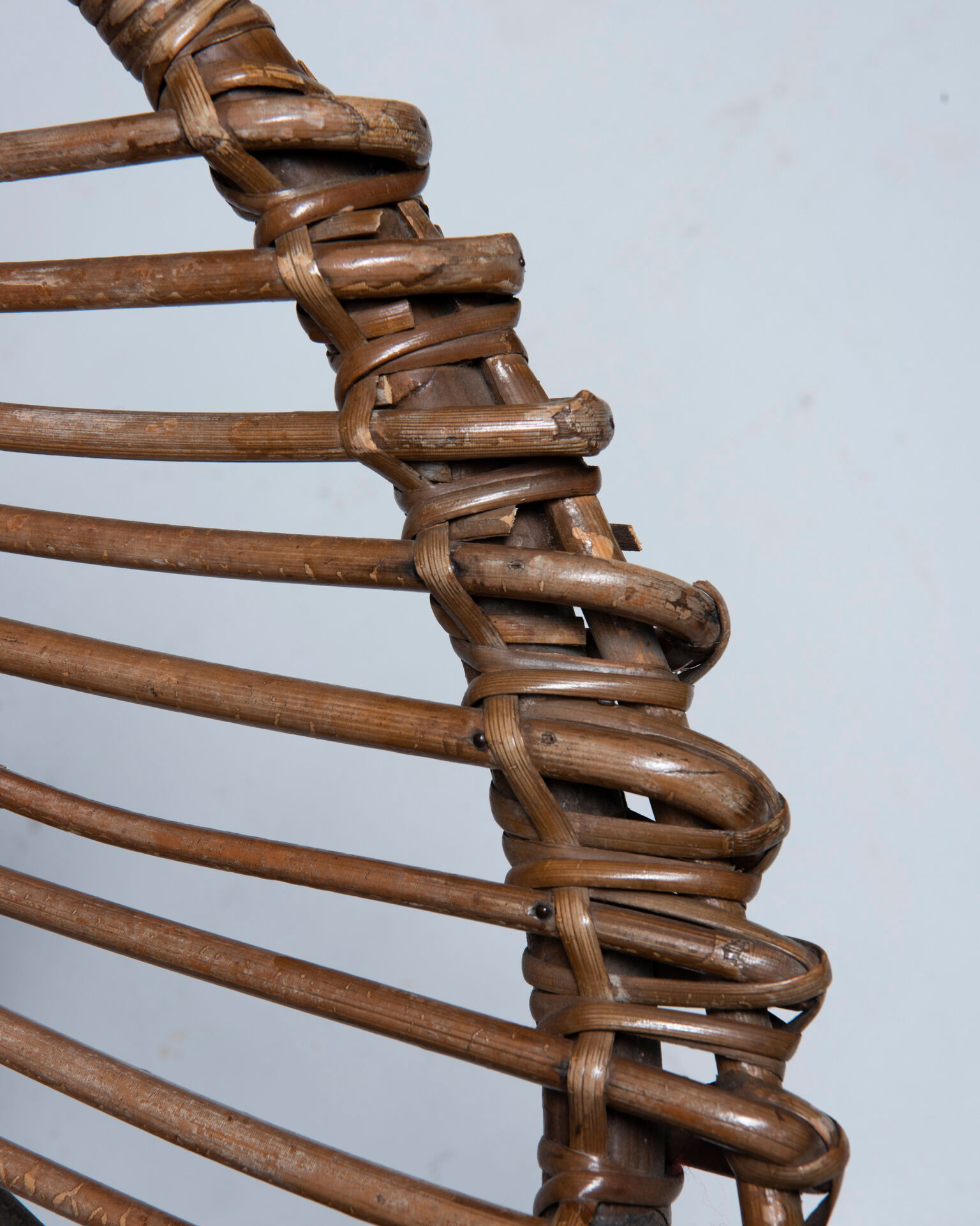 Mid-century chair in rattan, italy, 1950's