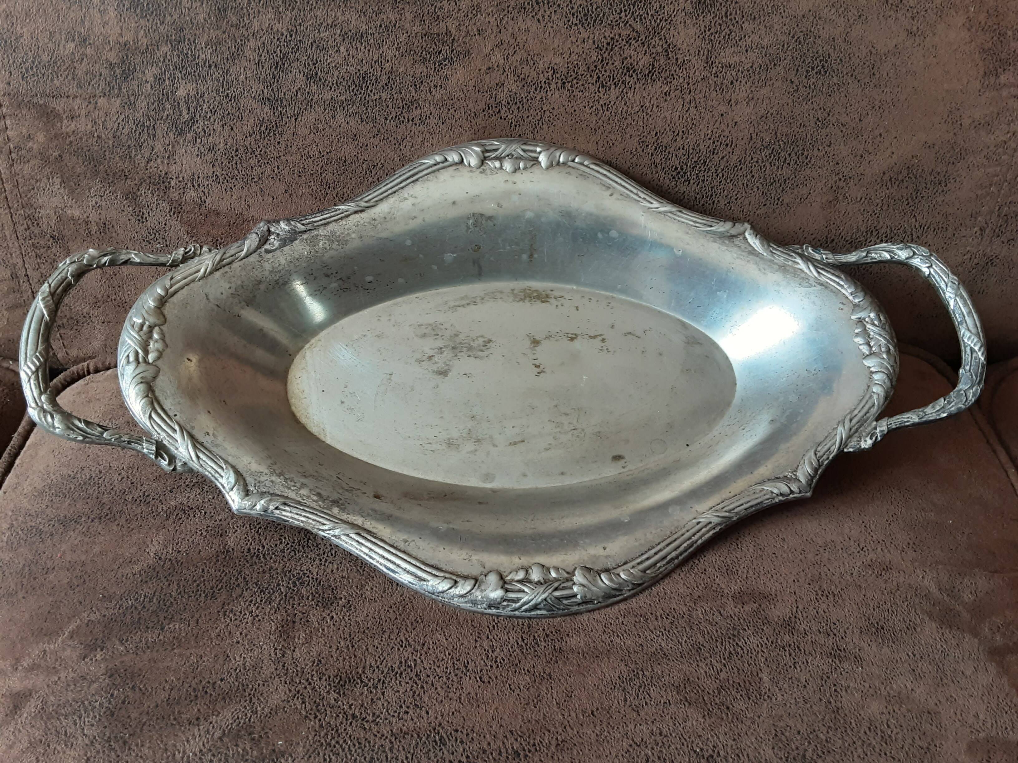 Vintage metal plate