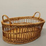 Rattan braided basket