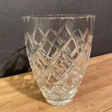 Carved crystal vase, Saint Louis, Baccarat, Bohemia