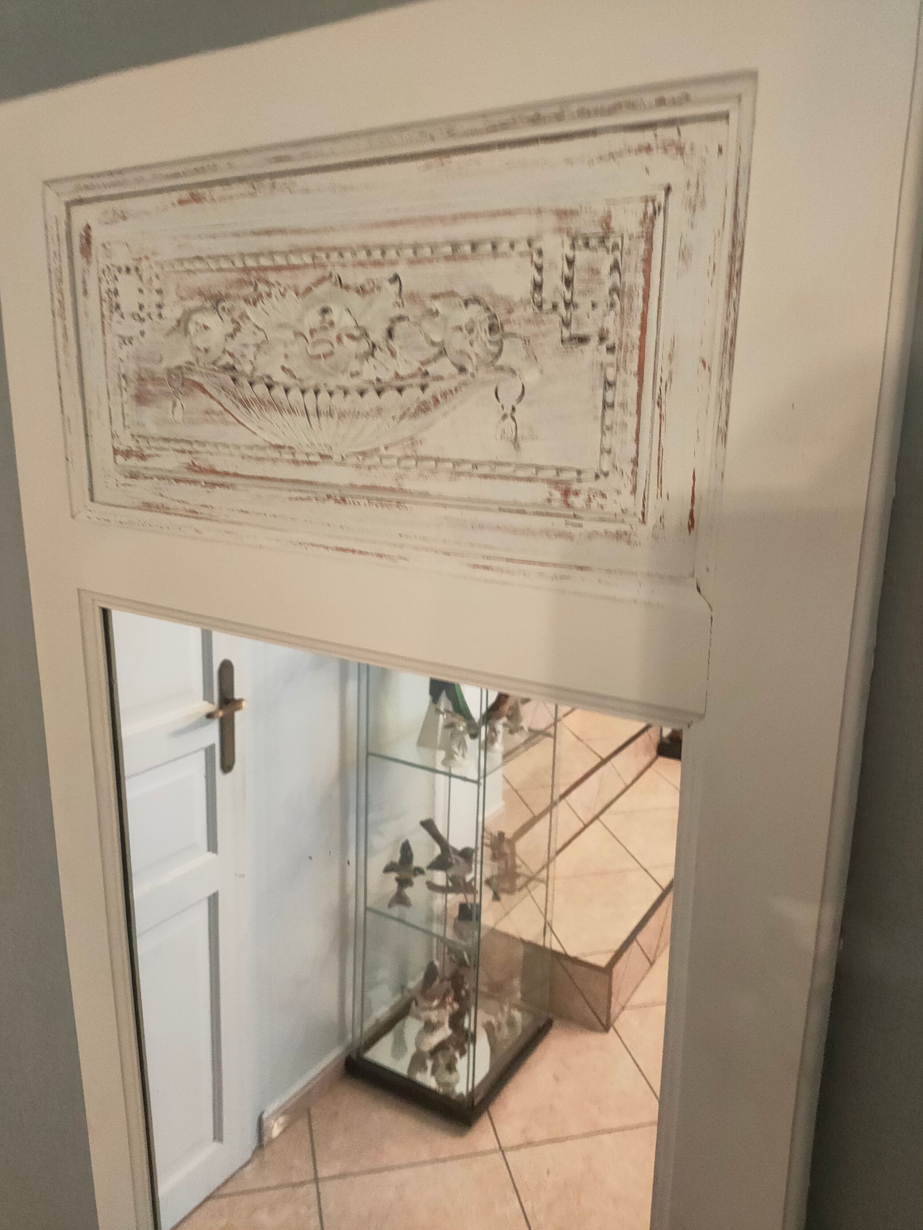 Mirror trumeau of the years 20-30 in painted wood