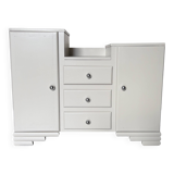 Renovated art deco asymmetrical storage unit