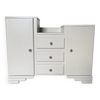 Renovated art deco asymmetrical storage unit