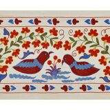 Hand-knotted rug, vintage Turkish rug 50x98 cm