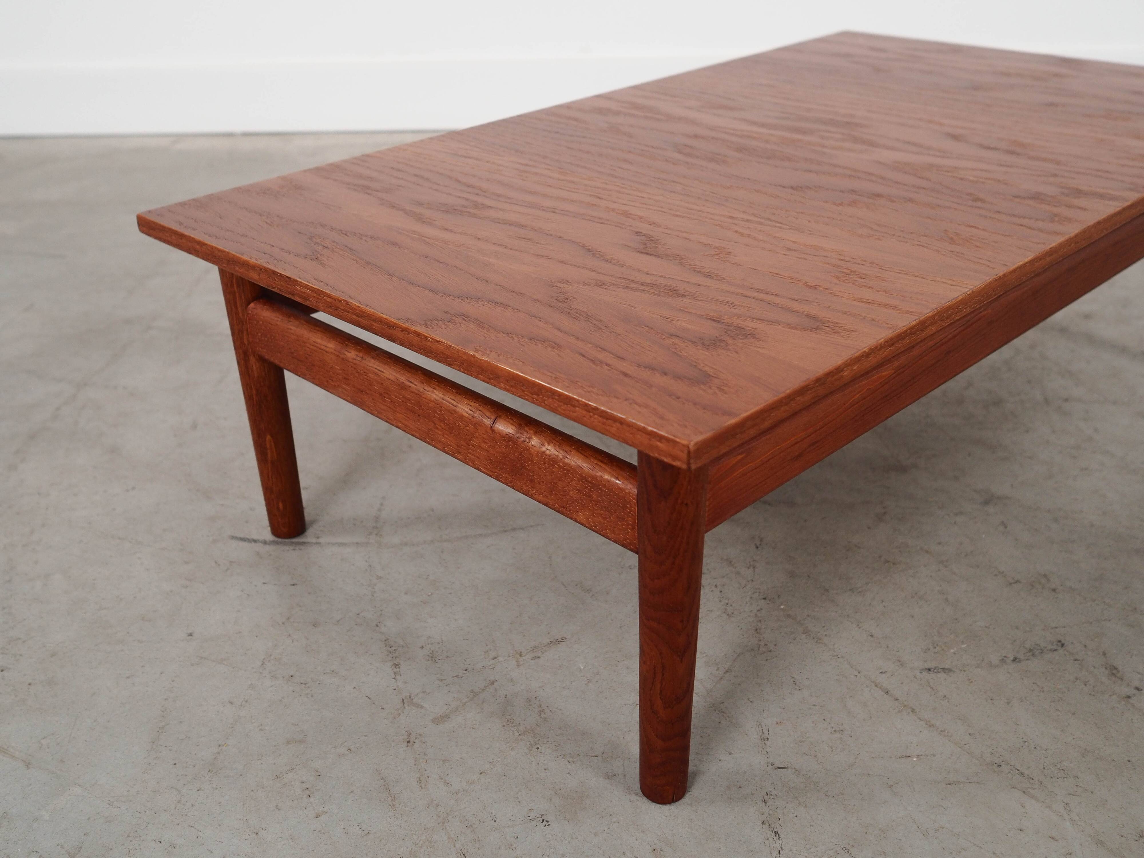 Oak coffee table, Danish design, 1970s, made in Denmark