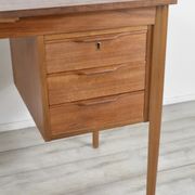 Midcentury Danish Teak Desk By Gunnar Nielsen For Tibergaard. Vintage / Modern / Retro.