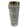 Vintage vase in chiseled Bohemian crystal and brass