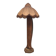 Midcentury Art-Deco wooden airplane propeller floor lamp