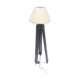 Classic lampshade on antique surveyor tripod