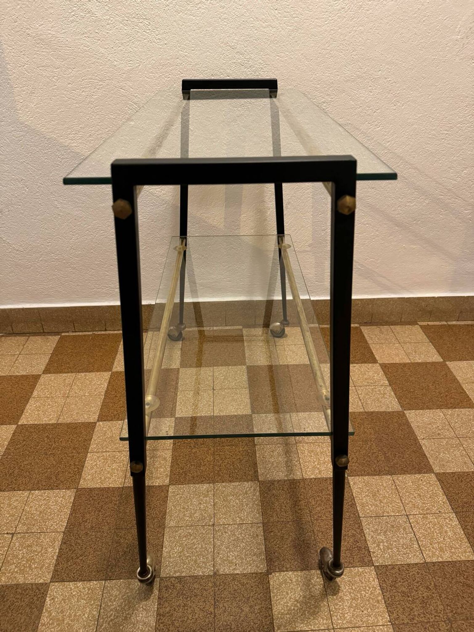 Rolling trolley 60s compass feet