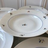 Set of 6 hollow plates Made in France registered model "Czechs" years 50-60