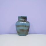 vintage blue brown vase
