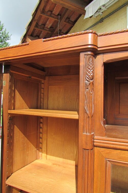 Wardrobe, Art Deco period library, pine pigne, 1930s