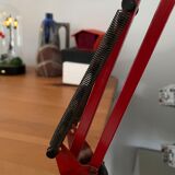 Vintage brick red architect lamp