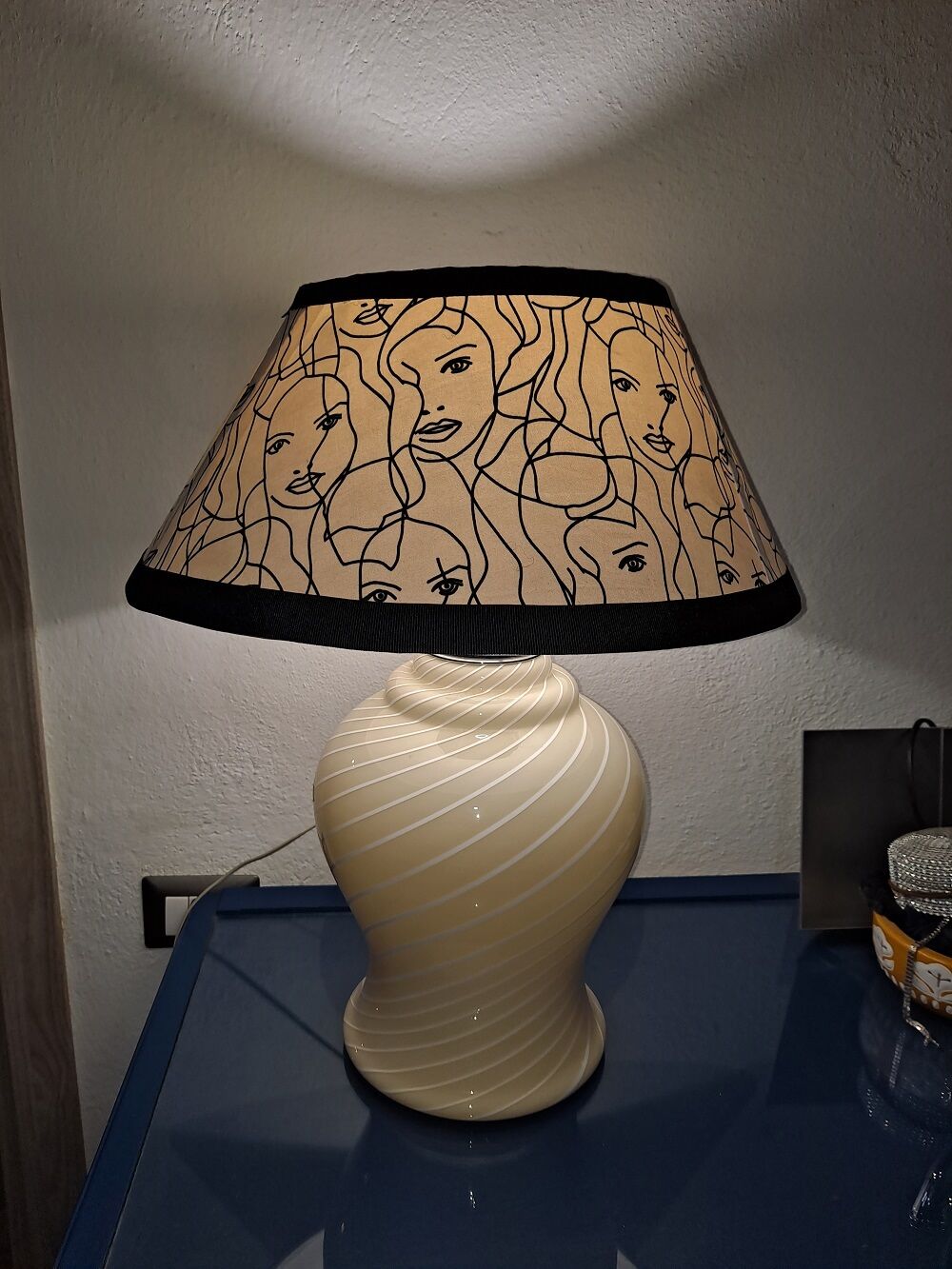 Vintage Murano Large Table Lamp
