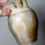 Small old oil jar 19th century French craftsmanship Puisaye