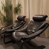 Paire de fauteuils Kroken