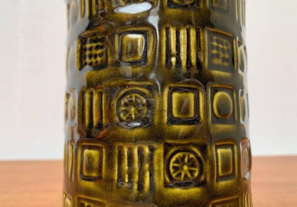 Vintage Ceramic Vase West German WGP by Bay, 1970s