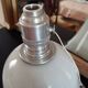 Antique albalite opaline glass pendant