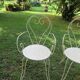 Paire de fauteuils en fer forgé