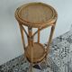 Sellette porte plante rotin vintage