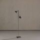 Vintage black 2 bulbs floor lamp, Germany 1970’s