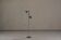 Vintage black 2 bulbs floor lamp, Germany 1970’s