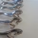 Set de 6 portes couteaux chevaux en chrome argenté- vintage