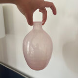 Pink glass vase
