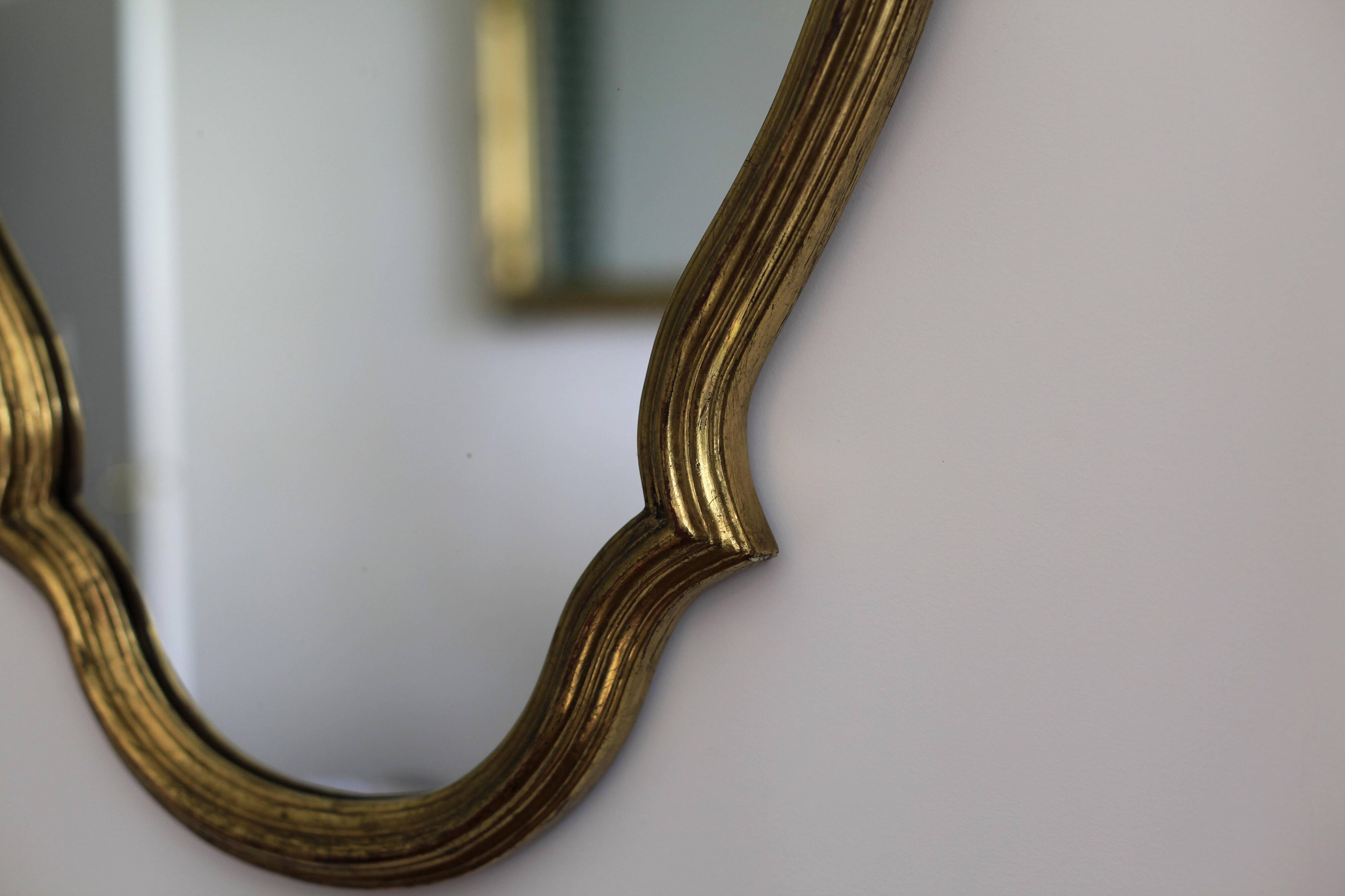Miroir baroque doré 55x43 très belle patine