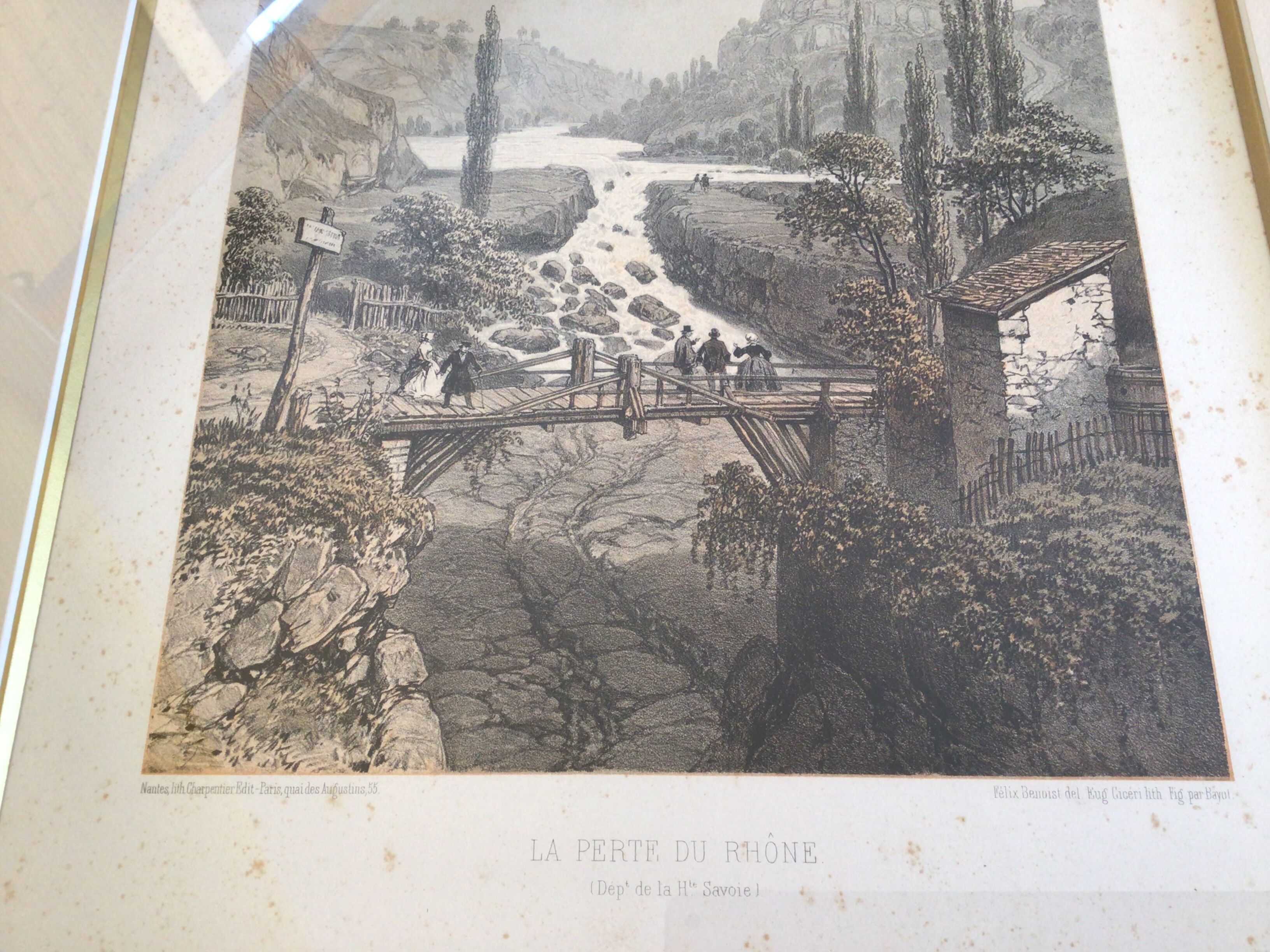 Original lithograph Nice and Savoie