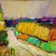 Vintage Original Expressionist Oil On Canvas By A. Eres, 1977