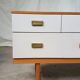 Mid century compact sideboard long chest of drawers danish Scandinavian design