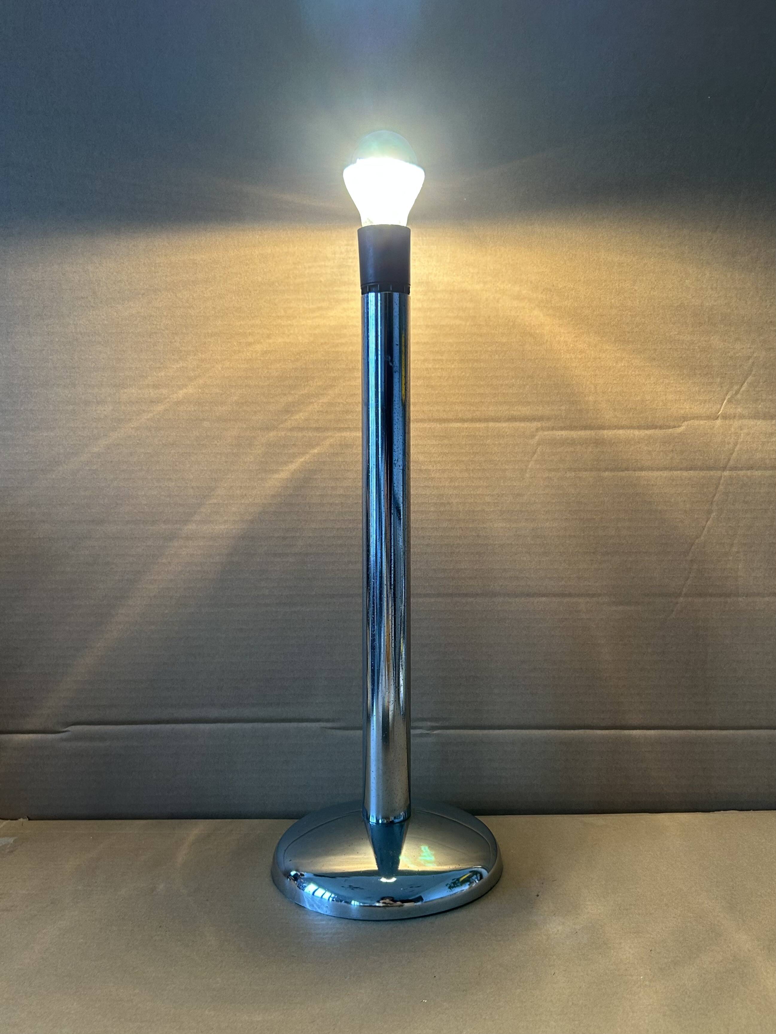1970s chrome lamp