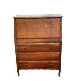 Louis XV style solid wood secretary
